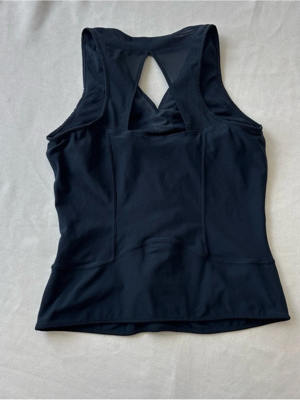 Nike 2008 Women’s Black Sleeveless Training Tank with Lace Detail